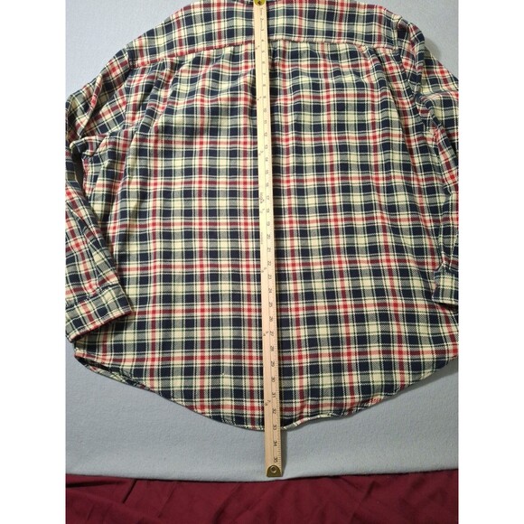 Abercrombie & Fitch Heavy Flannel Mens XXL Nova Check Plaid Shacket Relaxed EUC - Picture 7 of 9